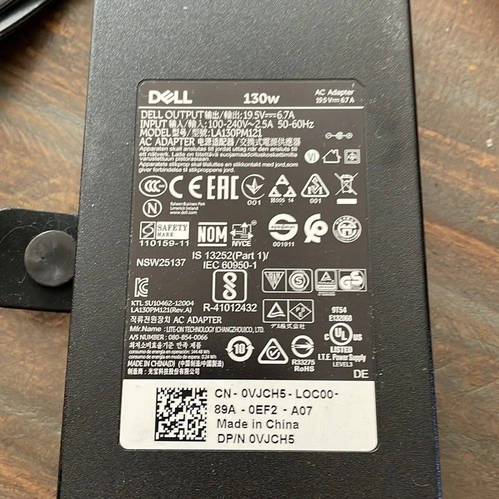 Dell laptop charger 130w